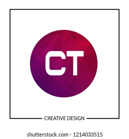 Initial Letter CT Logo Template Design