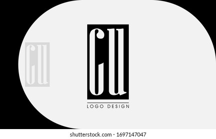 Initial Letter CU Design Logo
