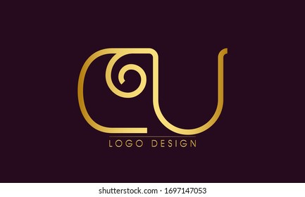 Logotipo de diseño de la carta inicial
