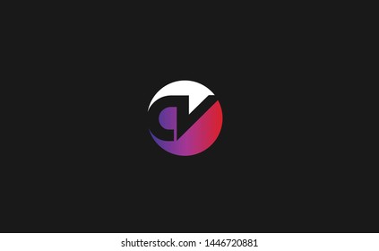 Initial Letter CV AV Linked Vector Logo Design Template