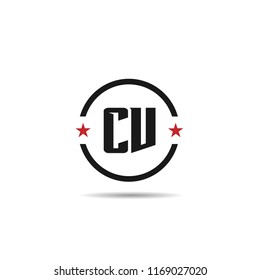 Initial Letter CV Logo Template Design