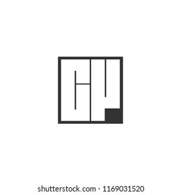Initial Letter CV Logo Template Design