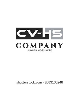 Initial Letter CVHS Icon Vector Logo Template Illustration Design