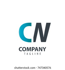 Initial Letter CW Design Logo