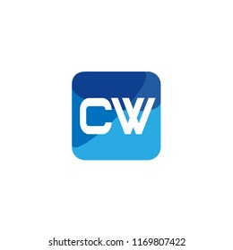 Initial Letter CW Logo Template Design