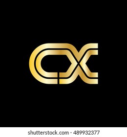 Initial Letter CX Linked Design Logo Template Elements
