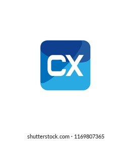 Initial Letter CX Logo Template Design