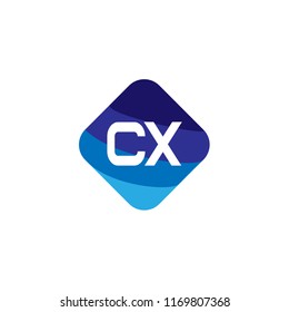 Initial Letter CX Logo Template Design