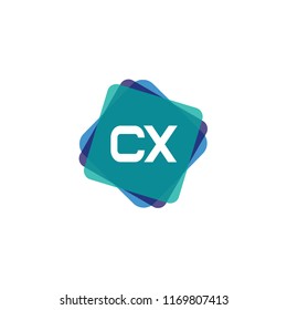 Initial Letter CX Logo Template Design
