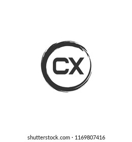 Initial Letter CX Logo Template Design