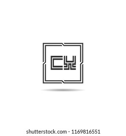 Initial Letter CX Logo Template Design