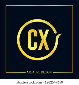 Initial Letter CX Logo Template Vector Design