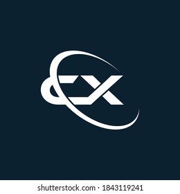 Initial Letter CX or XC Logo Template Design.