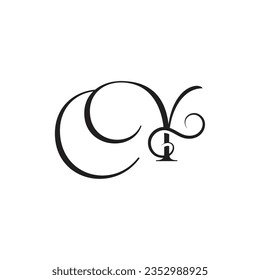Initial letter CY logo design creative modern symbol icon monogram