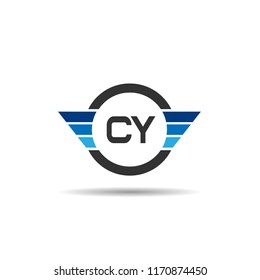 Initial Letter CY Logo Template Design