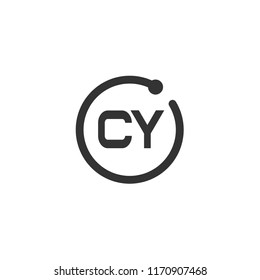 Initial Letter CY Logo Template Design