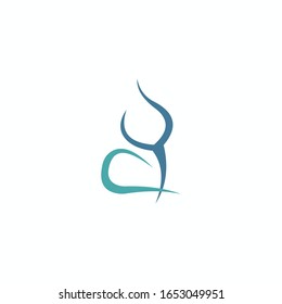 diseño vectorial de letra inicial o logotipo yc