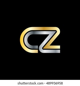 Initial Letter CZ Linked Logo Design Template Elements