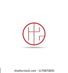 Initial Letter CZ Logo Template Design