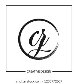 Initial Letter CZ Logo Template Design