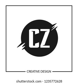 Initial Letter CZ Logo Template Design