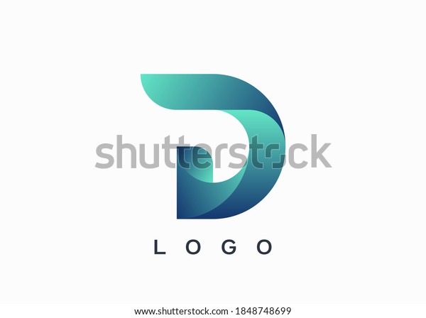 Initial Letter D 3d Logo Initial Stock Vector (Royalty Free) 1848748699
