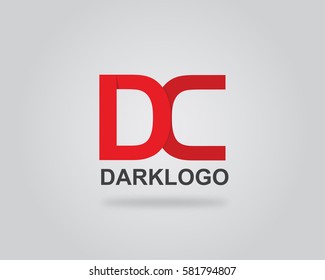 Initial Letter D C logo design template