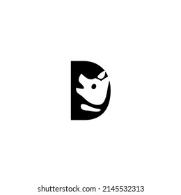 Design des Logos des Anfangsbuchstaben D