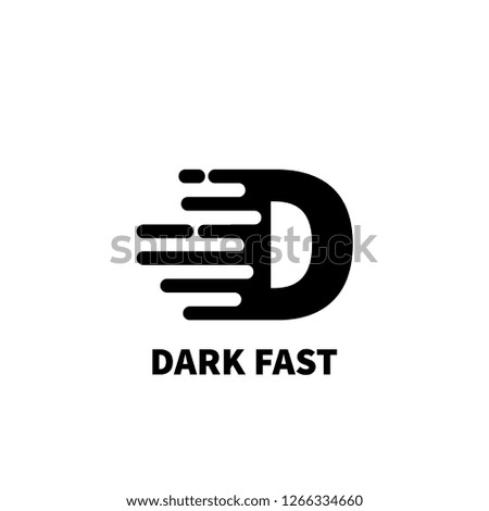 Initial Letter D Fast Logo Concept - Elements
