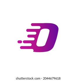 Initial Letter D Fast Speed ​​Logo Design Template