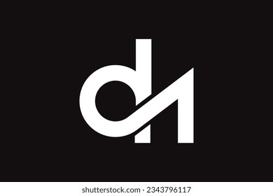 Initial letter d h linked resume lowercase logo creative and advanced infinity logo