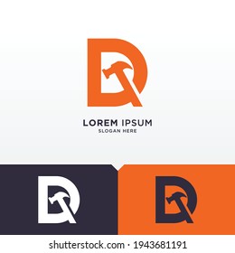 Initial letter D logo. Construction Logo. A unique, exclusive, elegant, professional, clean, simple, modern logo. Great logo for company with strong feels, It would be perfect for your company