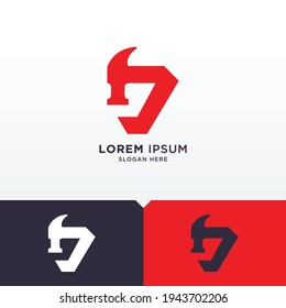 Logo de la letra inicial D. logotipo de construcción.  Un logotipo único, exclusivo, elegante, profesional, limpio, sencillo y moderno. Gran logotipo para la compañía con fuerte sensación, sería perfecto para su empresa