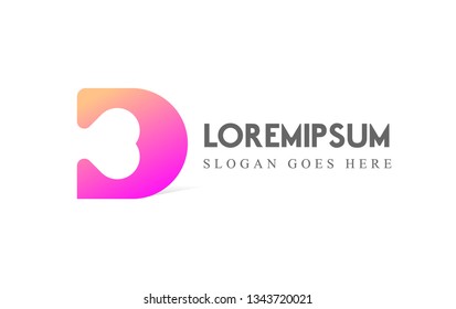 Initial Letter D Logo Design Template
