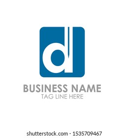 Initial Letter D logo design vector