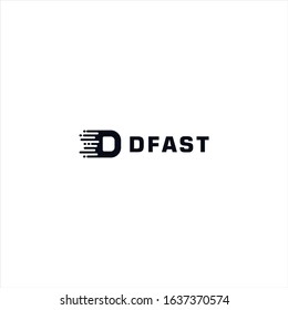 initial letter D Logo design template