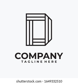 initial letter d logo design vector inspiration