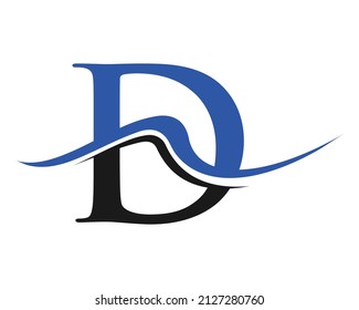 Initial Letter D Logo Design. Monogram and Creative Alphabet D Logotype Vector Template