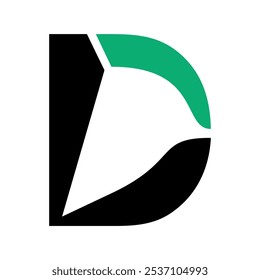 Diseño inicial del logotipo de la letra D. D Diseño de Logo. Símbolo de la letra D.
Letra D. Letra inicial.