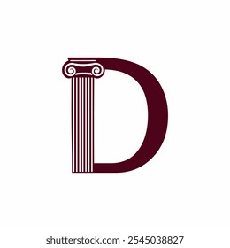 Diseño inicial del logotipo de la letra D. D Diseño de Logo. Símbolo de la letra D.
Letra D. Letra inicial.