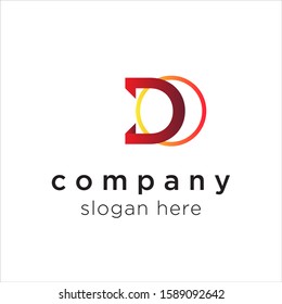 initial letter D logo icon deisgn template elements - vector sign. Business card templates.