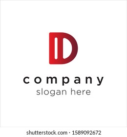 initial letter D logo icon design template elements - vector sign. Business card templates.
