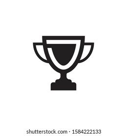 initial letter d logo trophy vector