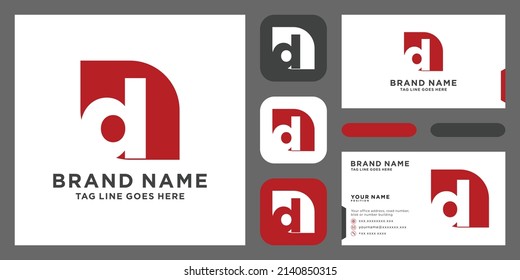 Initial letter D logo. A unique exclusive elegant professional clean simple modern logo. Suitable for your business company etc.