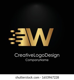 Initial letter D logo vector design template, letter Design Vector with Golden Colors