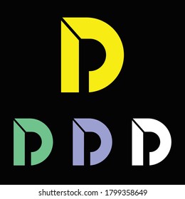 Initial letter D logo vector design template
