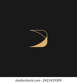 initial letter D logotype design, D minimal vector logo for business and company identity,
