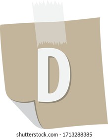 initial letter d in paper