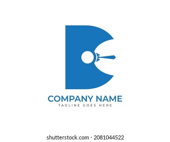 letra inicial D Personas, logotipo humano. Ilustraciones del vector de logotipos de hombres de negocios. 