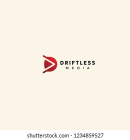 Initial Letter D Play button Media Logo design vector Inspiration custom logo design